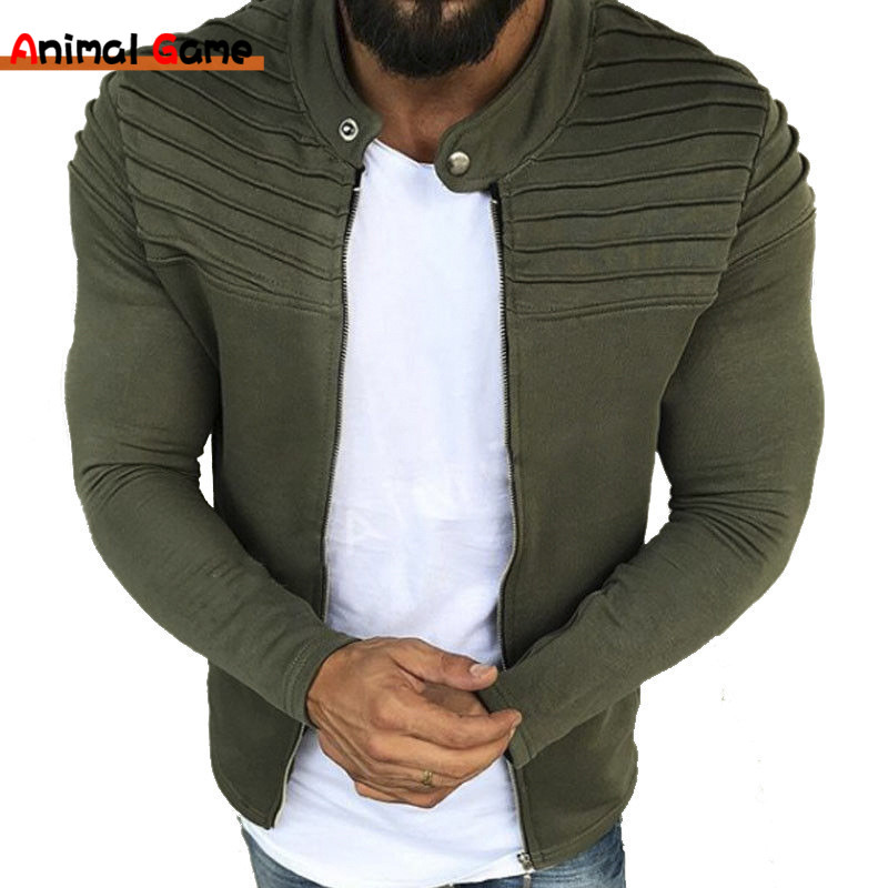 Chaquetas con cuello para hombre, sudaderas ligeras negras, cuello con cremallera completa, camisetas de manga larga con bolsillo, chaqueta prendas de vestir de otoño e invierno