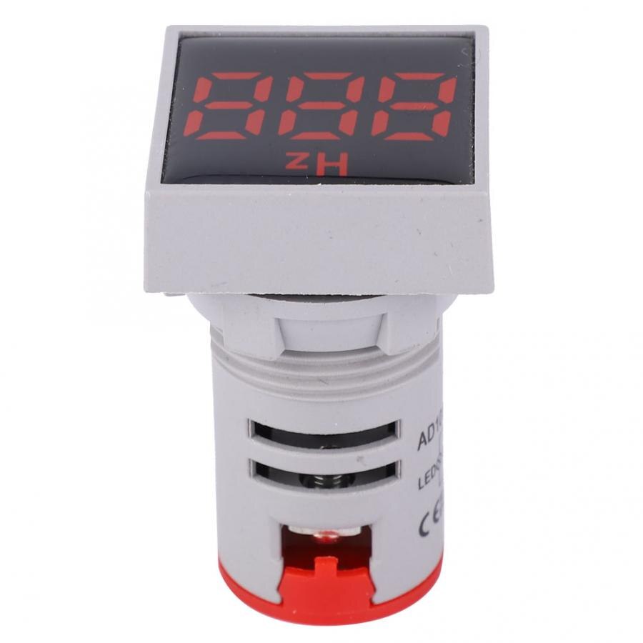 Digitale Frequentie Meter Vierkante Digitale Display LED Indicatie Licht AC100 ~ 380V 20 ~ 75Hz Frequentie Meten Apparaat meten: Rood