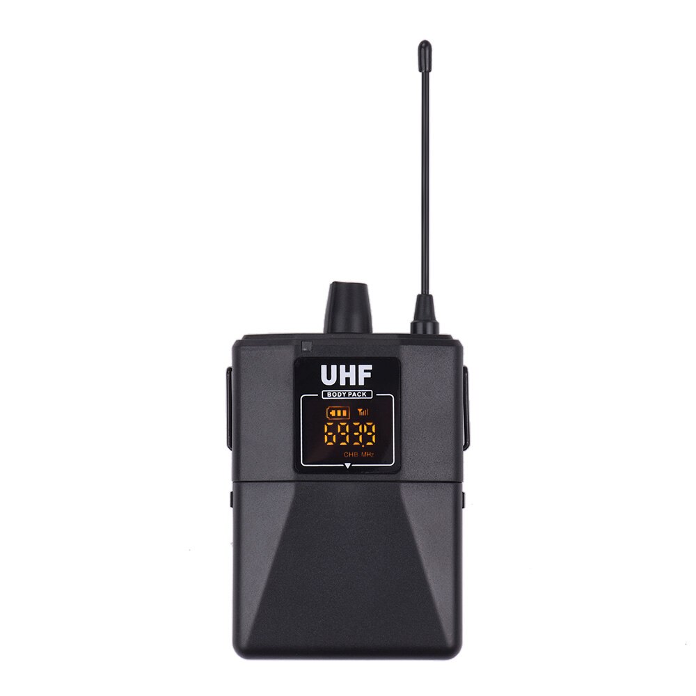 UHF Dual-Frequency Wireless Microphones Set with 1 Receiver 1 Transmitter 1 Lavalier Mic 1 Headset Mic for Teaching Meeting Live