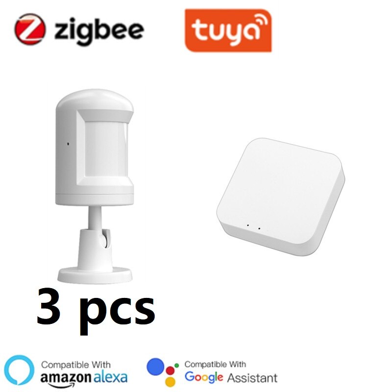 Tuya ZigBee Smart Human Body Sensor Motion Sensor Home Alarm System PIR Detector Mini Wireless Motion Detector With Foot Stand: option 3