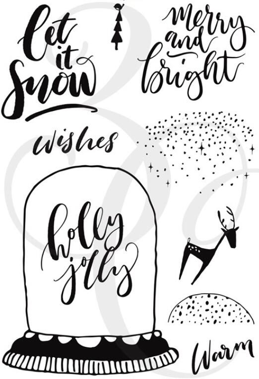 Bladeren/kerst Clear Siliconen Stempel/zegel voor DIY Scrapbooking/Album Decoratieve Duidelijke Stempel Vellen A003: green
