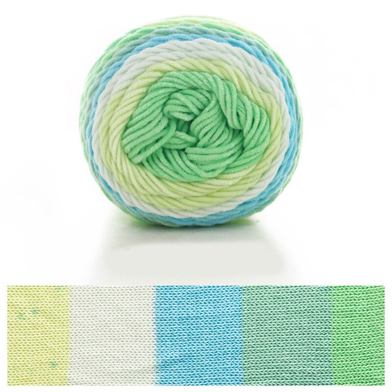 100g 5 Strands Of Rainbow Cotton Handmade DIY Woven Yarn Doll Pillow Blanket Milk Cotton Yarn TJ2190: 10