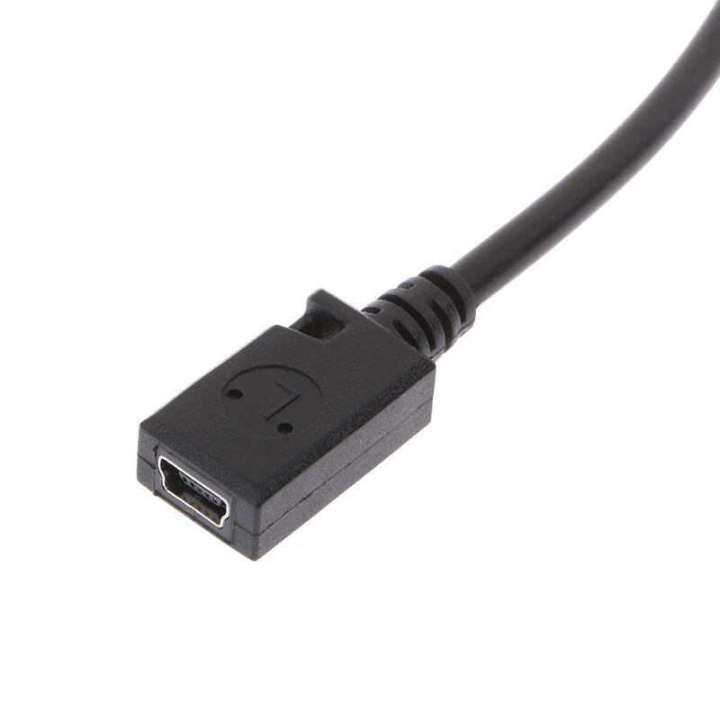 Mini usb fêmea para micro usb macho conector cabo de adaptador para samsung smartphones tablet pcs mp3/mp4