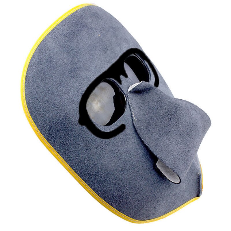 Foldable Leather Welding Helmet Welding Mask Sunglasses for Various Welding