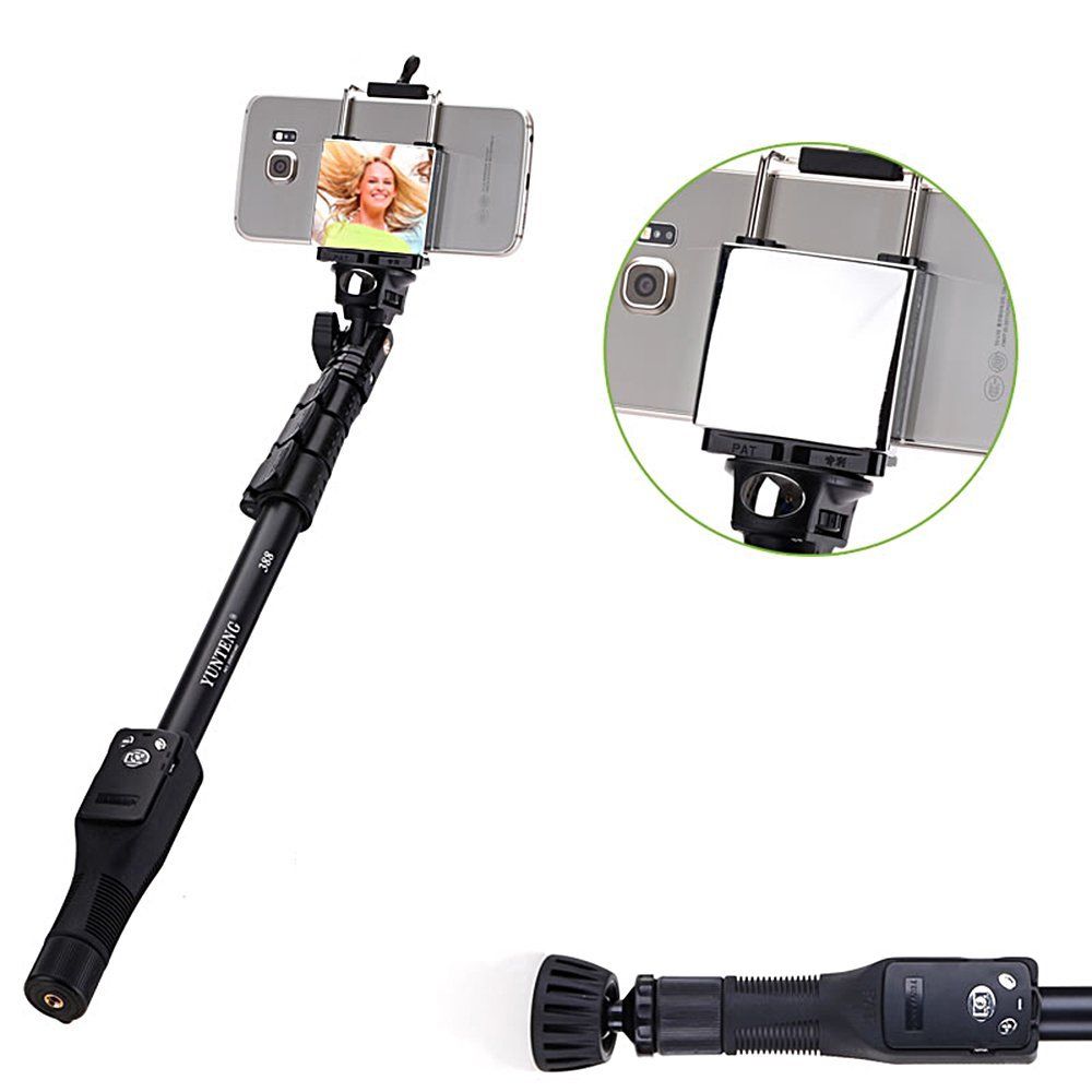 Yunteng 388 Bluetooth extensible auto Monopod Bluetooth Control remoto para el teléfono inteligente