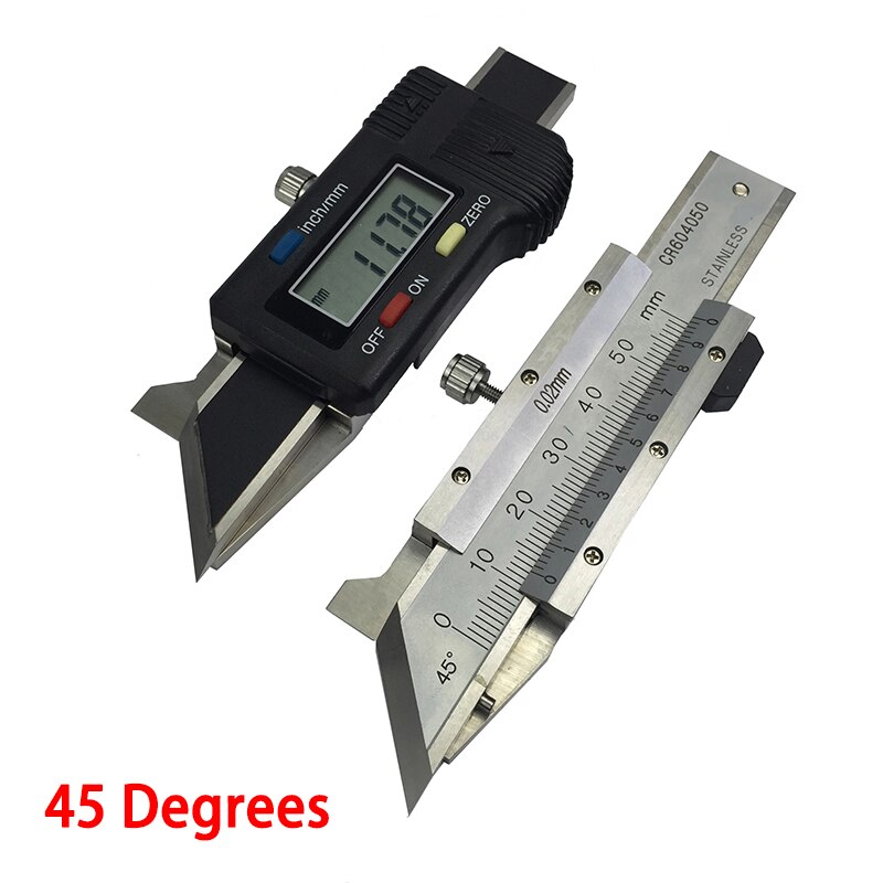 45degrees digital Chamfer Gauge Stainless steel Chamfering vernier caliper Chamfer Caliper Electronic Chamfer Gauge