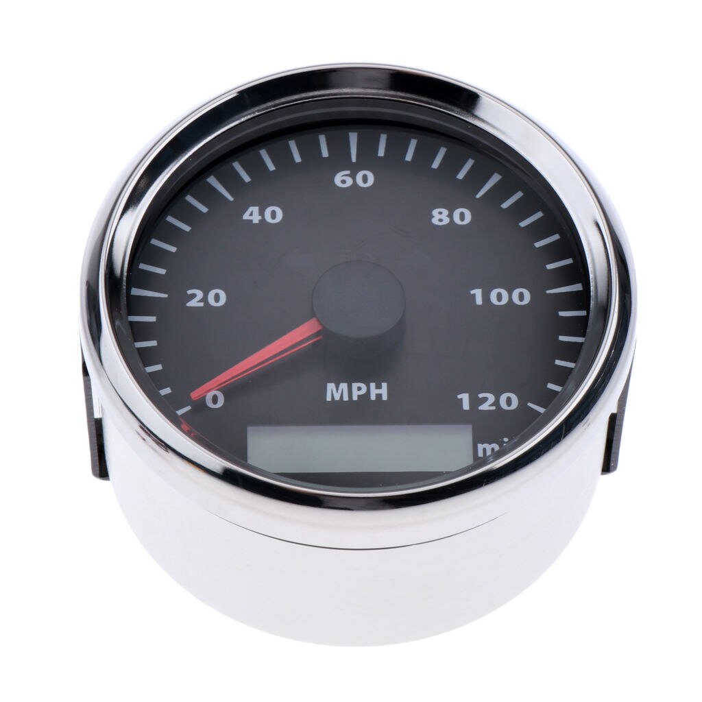 85mm 120MPH Motorcycle Stainless Steel Speedometer Odometer Waterproof #1