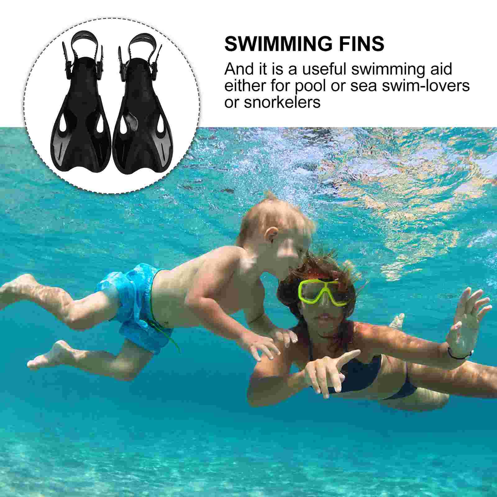 1 Paar Zwemmen Vinnen Duiken Pin Zwemmen Voet Flipper Water Sport Training Tool