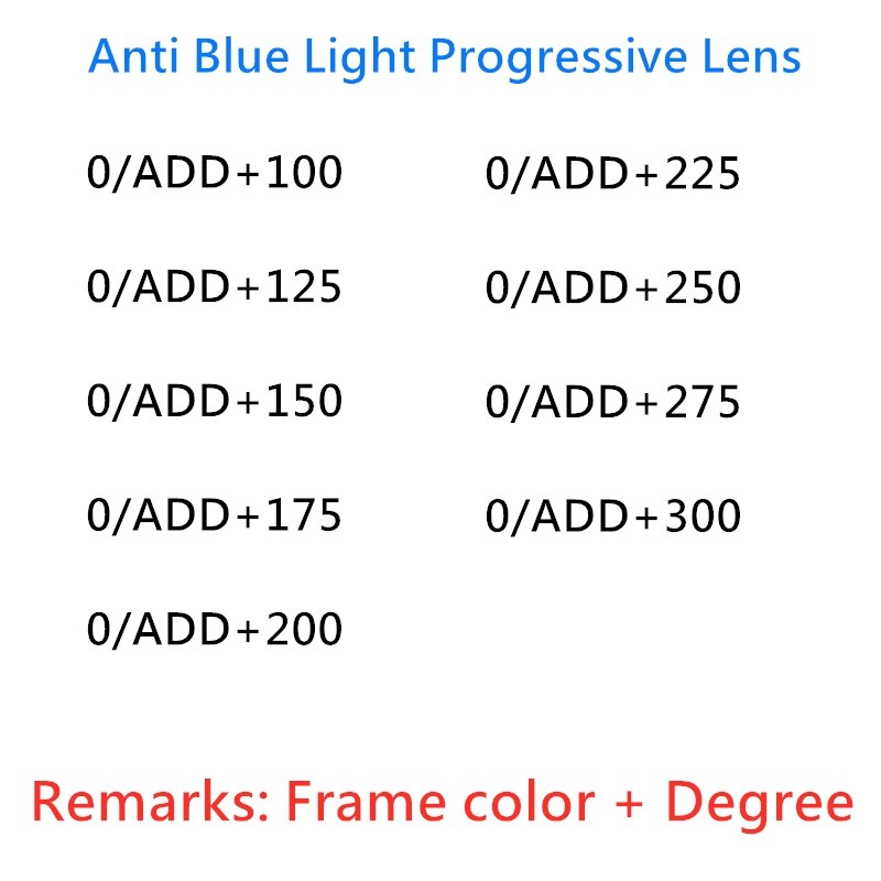 Men Half Frame Anti Blue Light Progressive Glasses Smart Zoom Hyperopia Reading Glasses Far And Near Dual-Use Glasses 1122: Frames and Lenses