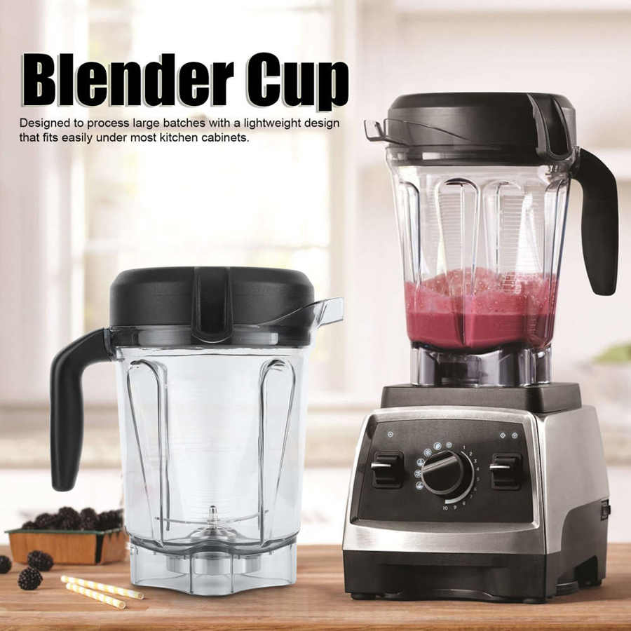Transparent Food Blender Container with Blade Lid Replacement Accessories Fit for Vitamix Conta 64oz Kitchen Blender Parts