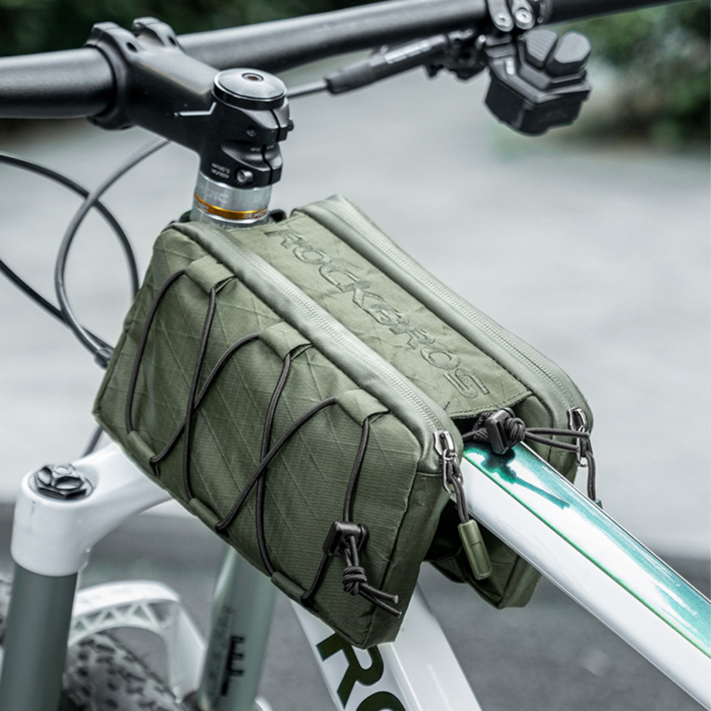 Cykelväska cykelöverrörsväska för racercykel mtb sadelväskor packväska stor kapacitet utrustningstillbehör