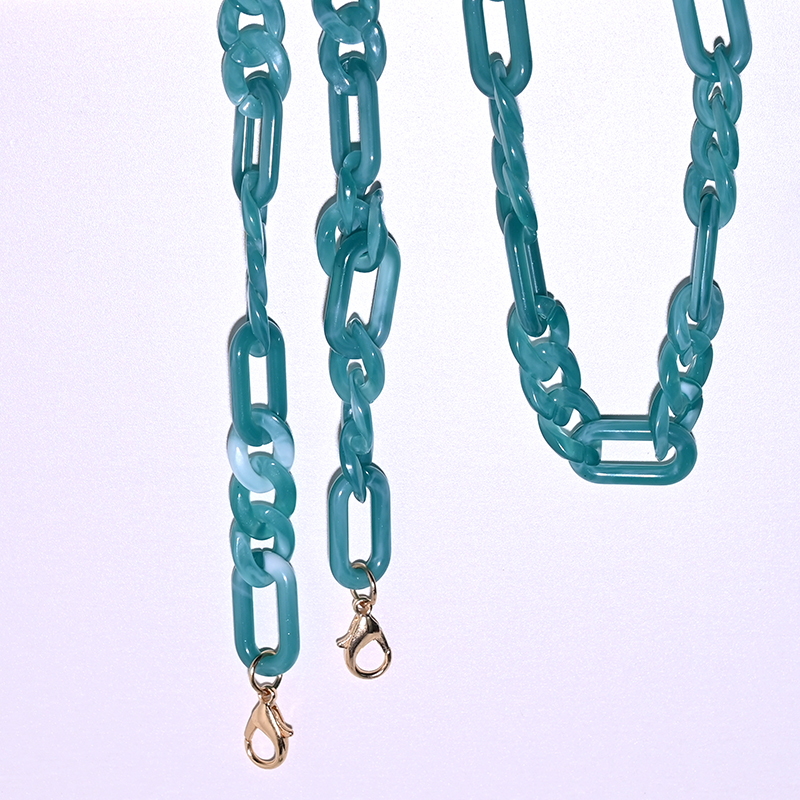 Nieuw acryl lenzenvloeistof ketting lanyard trendy zonnebril leesbril ketting bril accessoires MAAN GIRL: Bruin