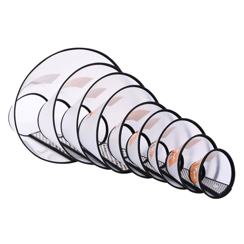 Dog Collar Cone Adjustable Pet Recovery Collar Comfy Kitten Cone Anti-Bite JW