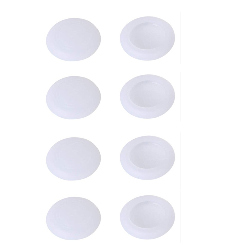 8 STUKS Siliconen Rechts & Links Thumb Grip Stick Cover Game Remote Joystick Cap Bescherm Skin Voor Nintendo Switch NS controller: Clear