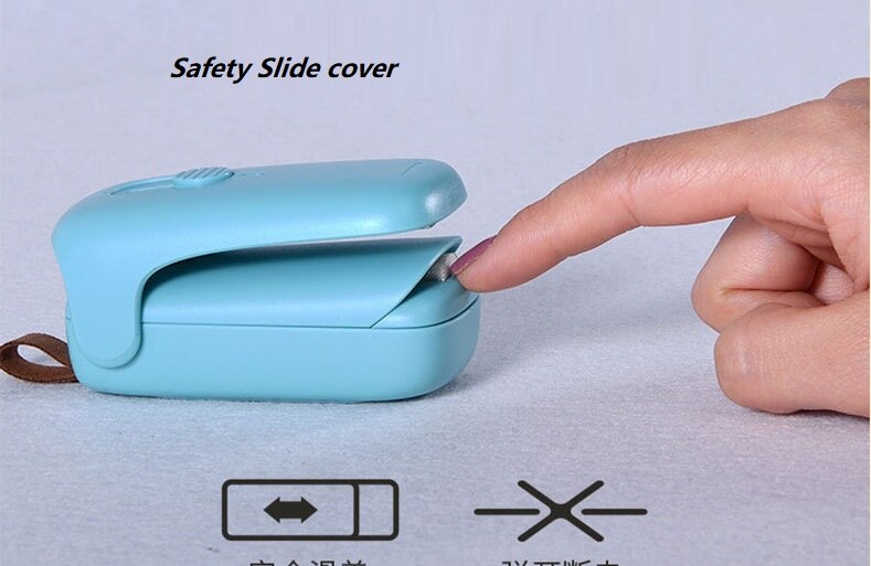 Xiaomi bærbar forseglingsmaskine husholdnings mini håndpresset varmelegeme forsegler madpose snack plastpose tætningsklemme unboxing kniv