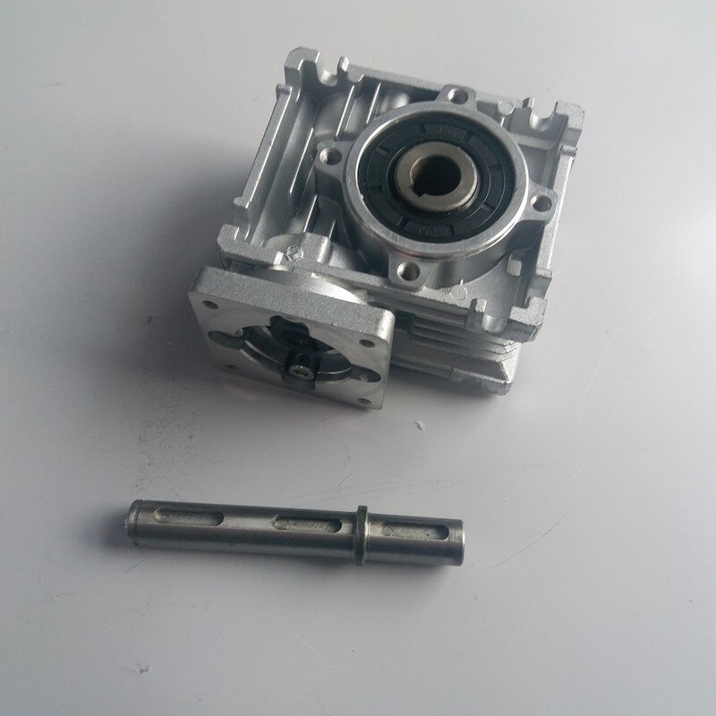 Ratio10:1 reductor de velocidad de caja de engranajes de tornillo sin fin RV030 14mm de salida con Motor paso a paso Nema23 84MM 2.2NM 320Oz-in kit para enrutador CNC