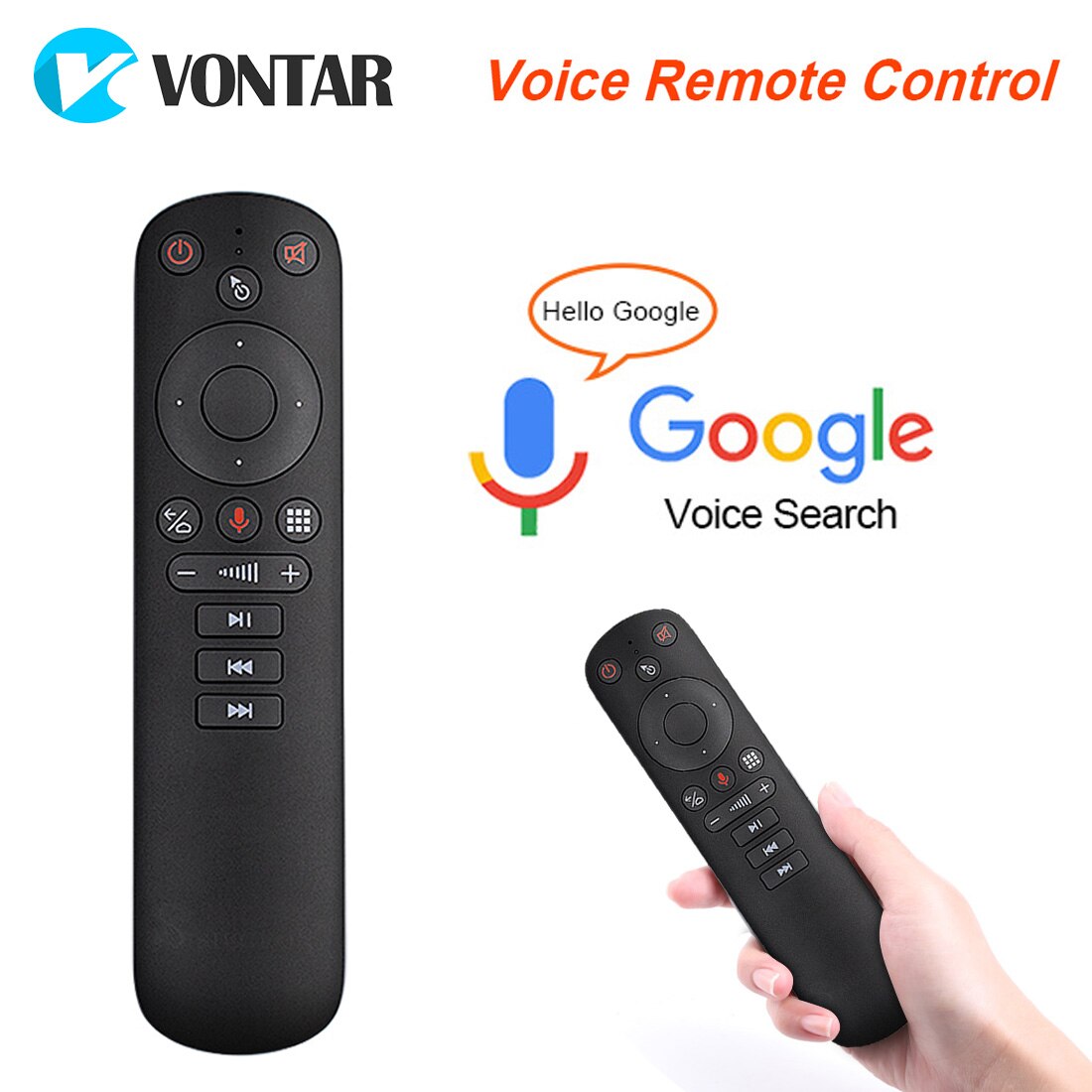 Télécommande g30 voix,  g30s souris aériennes, 2.4g mini claviers sans fil, gyroscope d'apprentissage infrarouge, assistant google pour android tv box pc: G50s