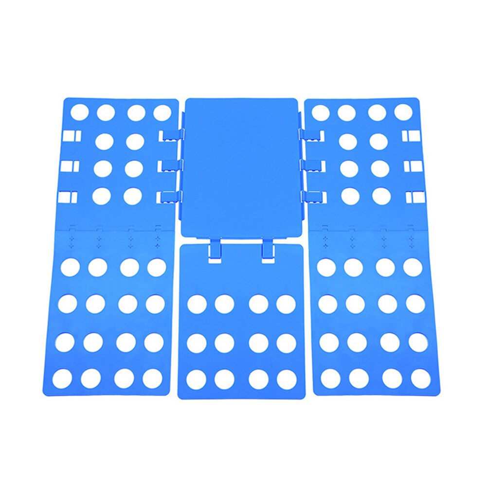 Tøj folde bord plast klud arrangør folde tøj bord skjorte arrangør t shirt mappe bord til hjemmet opbevaringsværktøjer: Blå