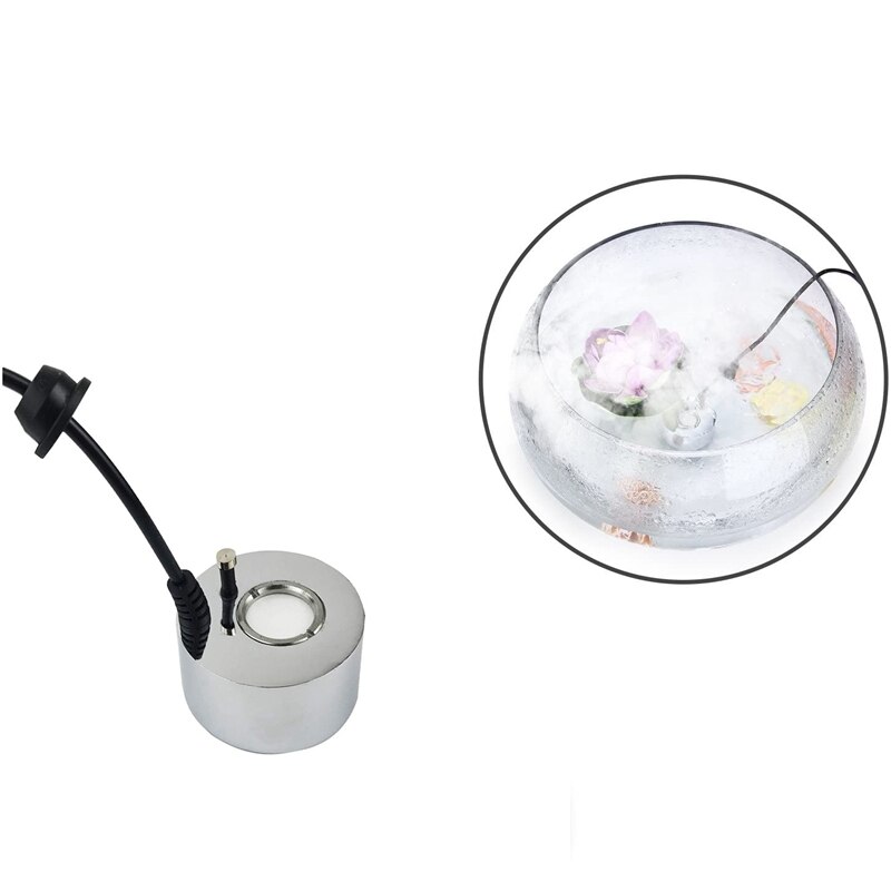 Mist Maker Fogger Ultrasone Luchtbevochtiger Met 5Pcs Verneveling Koppen Water Fontein Fog Verstuiver Luchtbevochtiger Us Plug