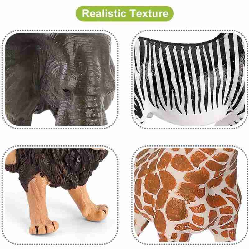 Lifelike wild animals Shaped Toys Realistic Motion Simulation Animal Model for Kids