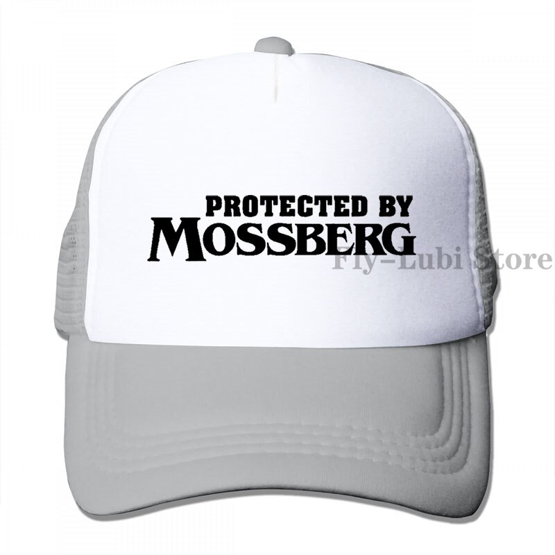 Protected By Mossberg Baseball cap men women Trucker Hats adjustable cap: 3-Gray