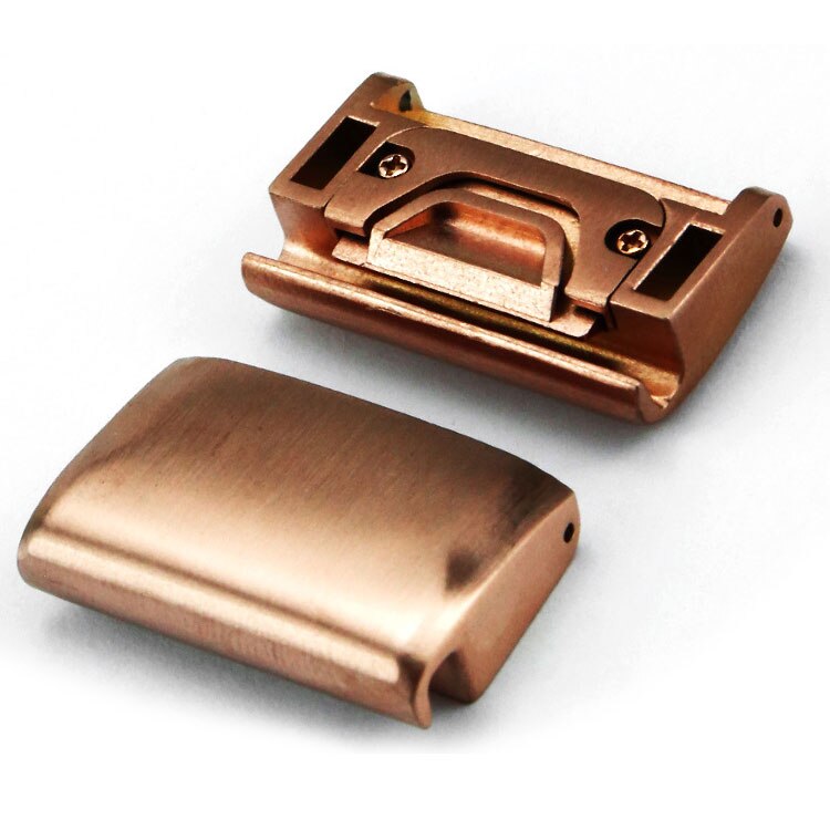 20mm 22mm 26mm snel te monteren metalen horlogebandadapter voor garmin fenix 5x fenix 5 5s fenix 3 alle modellen, eenvoudig te monteren gespconnector: Roségoud / 20mm