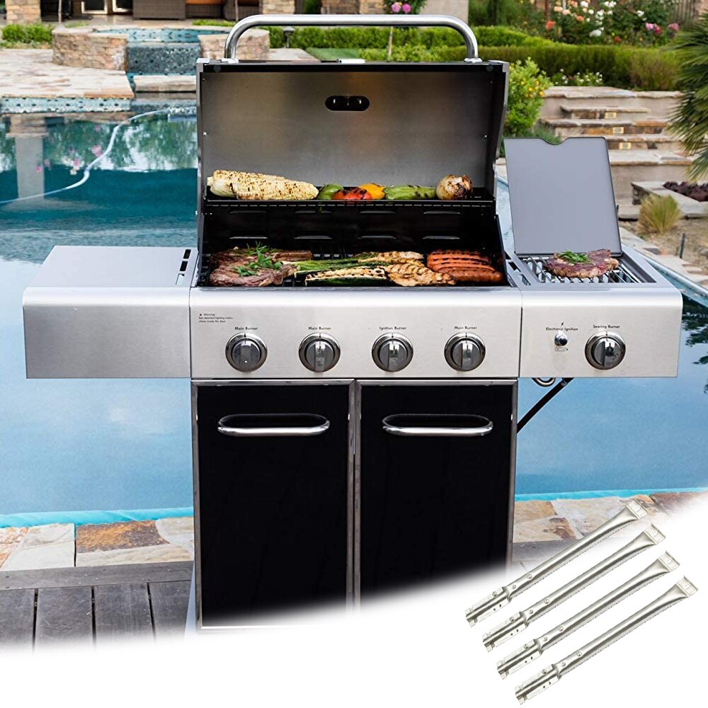 4PCS BBQ Grill Rohr Brenner Universal Edelstahl Rohr Rohr Brenner BBQ Gas Grill Teile Zubehör Kochen Ersatz