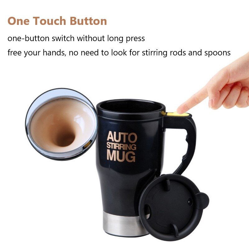 Magnetic Mixing Cup Electric Mixer Cup Automatic Coffee Mixing Cup Lazy Magnetic Automatic Stirring Kitchen Bar