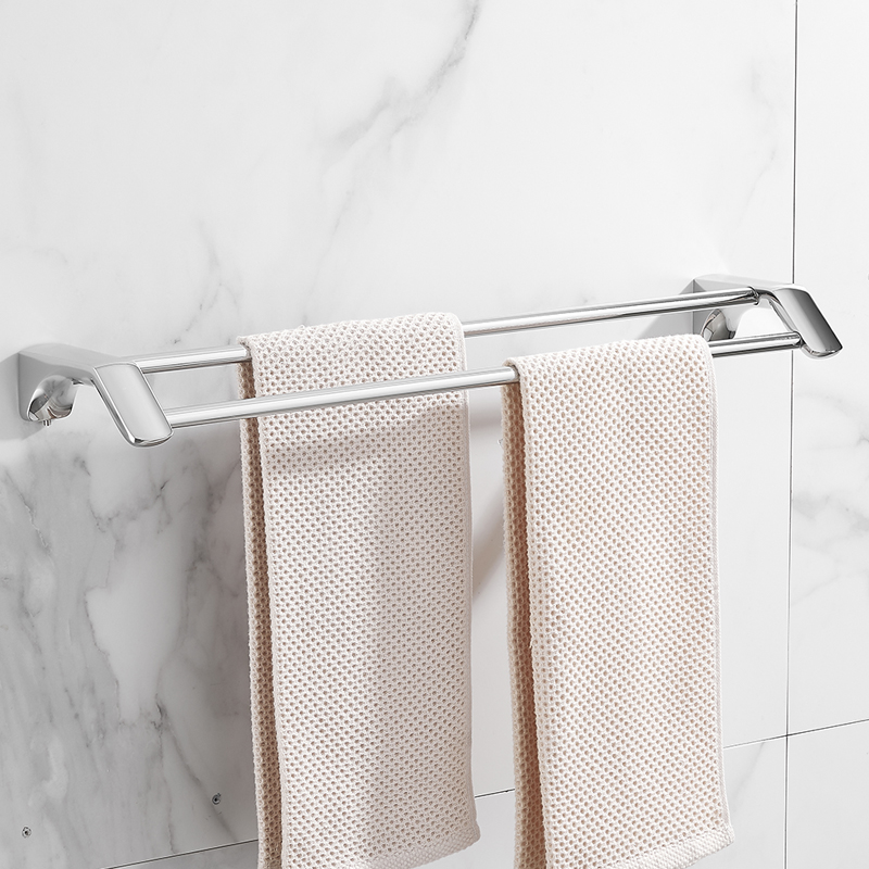 Hoogwaardige Roestvrijstalen Badkameraccessoires Set, Badkamerhaak, Papierhouder, Handdoekstang, Handdoekring, Badkamersets, Chromen 13700: Black