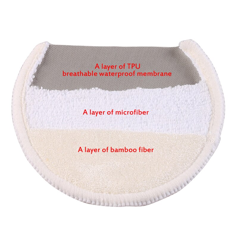 2 Stuks Katoenen Komvormige Verpleging Pad Zachte 3d Cup Ademende Borst Pad Anti-Overflow Borst Babyvoeding accessoires