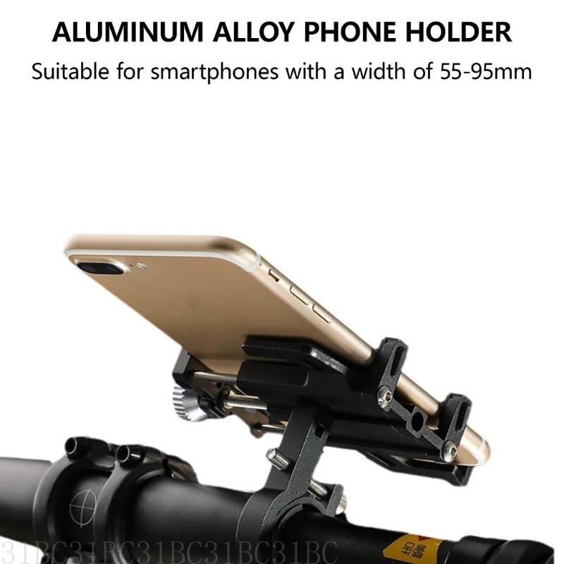 31BC Cycling Accessoire, aluminium telefoonmontage Bracket Stand Rack Antislip Grip Easy Installatie voor fietsen, verbeterde