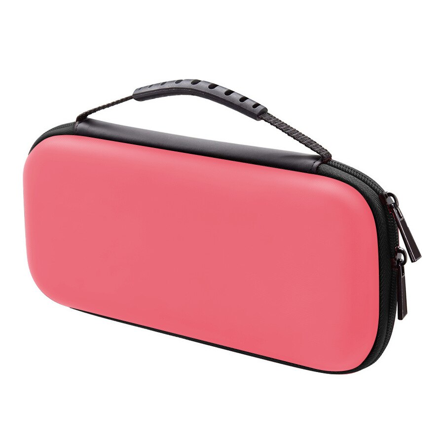 Tragbare, stoßfeste hartschalentasche für die nintendo switch lite spielkonsole – schutzhülle und aufbewahrungstasche: Rosa