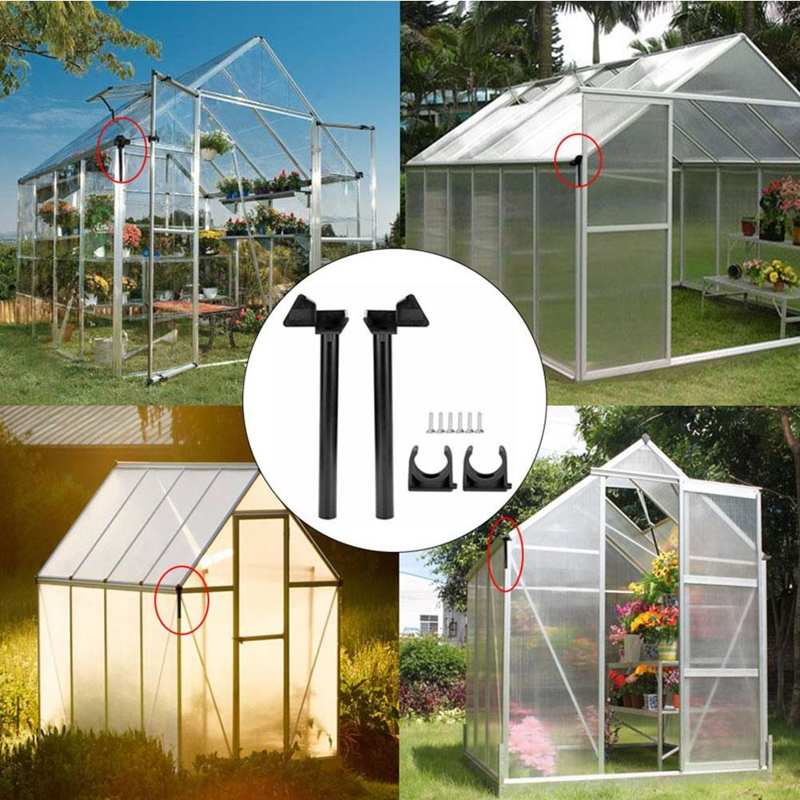 Greenhouse Down Pipe Rainwater Gutter Water Butt Down Pipe Kit Drainage Downpipe Accessory Supplies Home Use Copper Pipe Garden