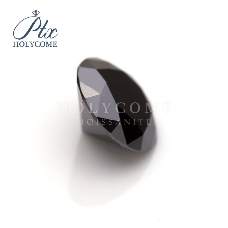 7.5Mm 2020Hotsale Moissanite Leverancier Zwarte Ronde Cut Moissanite Voor Moissanite Diamond Ring Fabriek Direct Leveren Groothandelaren