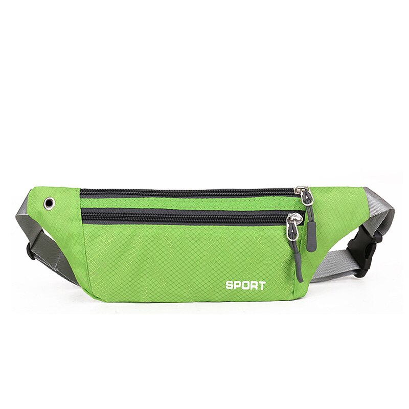 AIREEBAY Mini Fanny Pack For Women Portable Colorful Waist pack Travel Multifunctional Waterproof Phone Belt Bag: Green