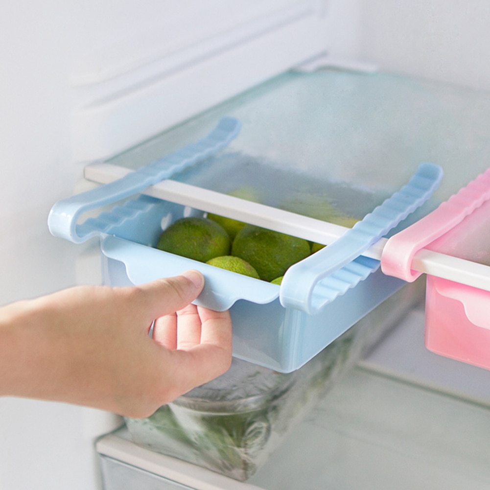 300ml Kitchen Storage Drawers Plastic Storage Drawer Organizer Fridge Slide Drawer Food Storage Rack Food Container Storage Box