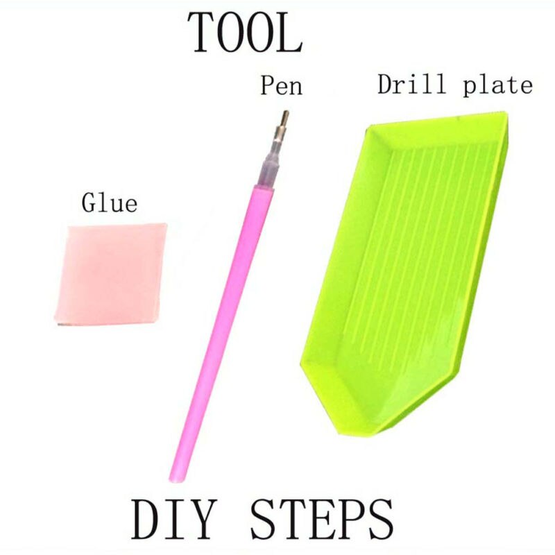 -bloem diamant schilderij patroon volledige kruissteek handwerk diy