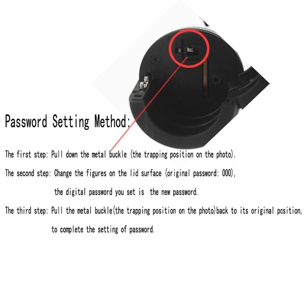 Plastic Bottle Password Lock Combination Wine Bottle Lock Wine Stopper Vacuum Plug Device Preservation For Furniture Hardware