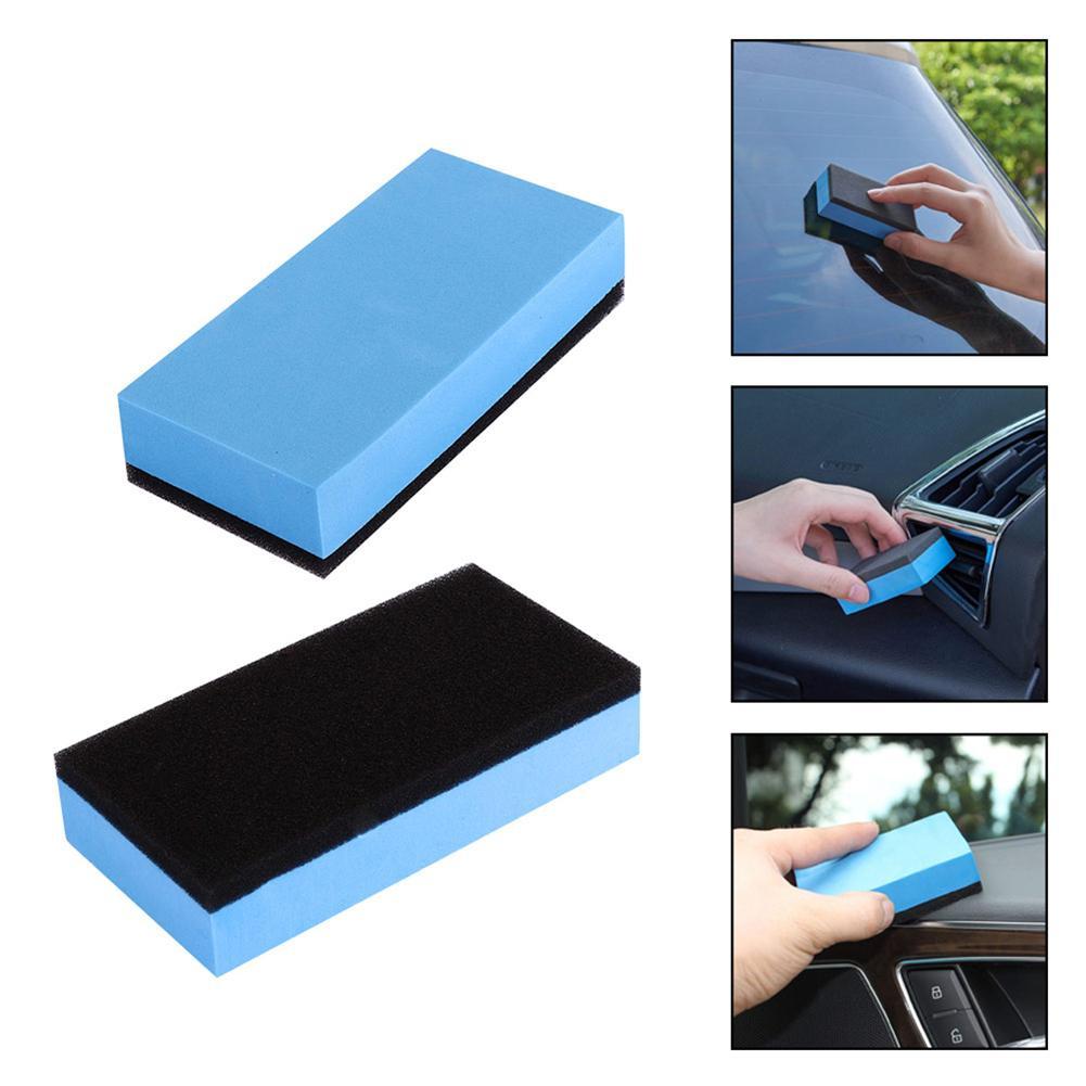 Limpiador de gafas para coche, 2 uds., esponja para lavado y limpieza, cepillo eliminador de suciedad, goma de borrar, a prueba de humedad, buena resistencia al agua duradera