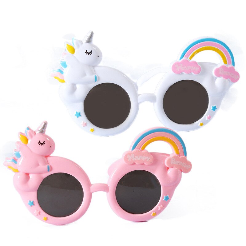 Unicorn Glasses Rainbow Unicornio Glasses Unicorn Girl Birthday Party Baby Shower Birthday Party Decor Kids Birthday UN01