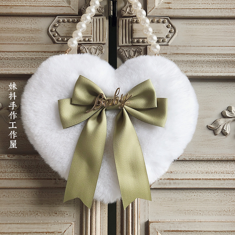 Lolita Original casera blanca para hacer a mano, linternas de amor suaves, bowknot, portátil: If Grass Color