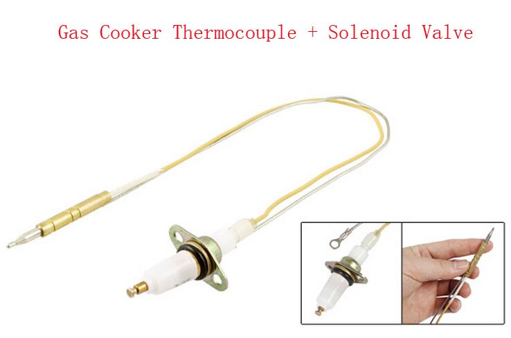 Home Kitchen Gas Cooker Thermocouple Solenoid Valve Set 3pcs