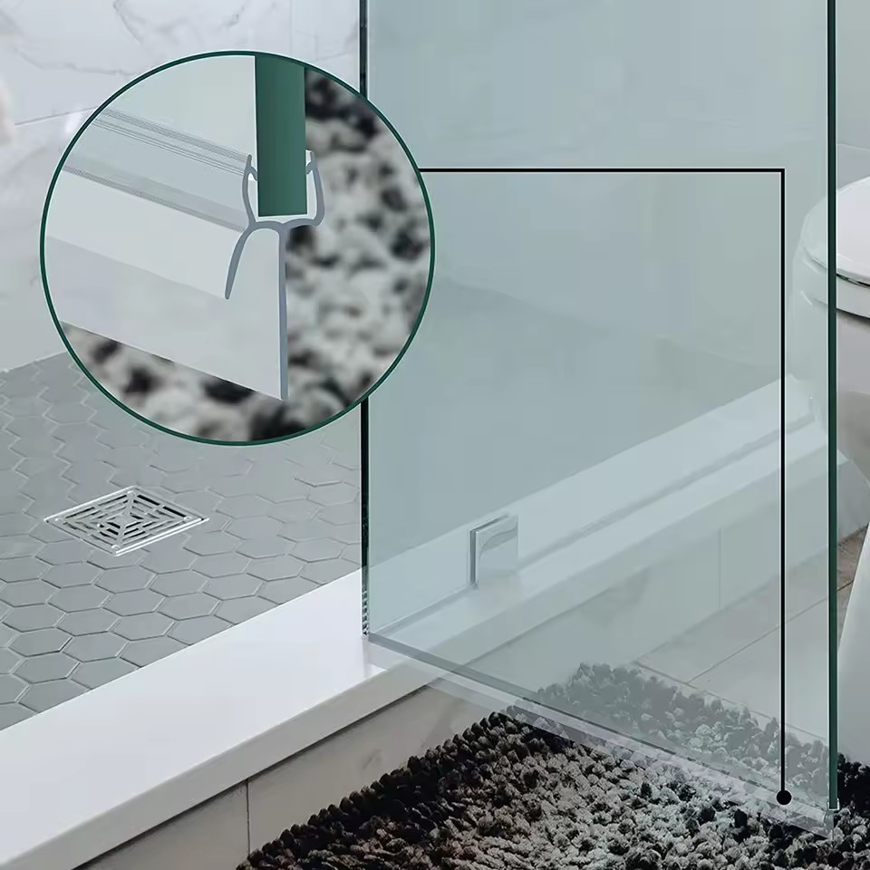 1Pcs Shower Door Seal Bath Shower Strip Seal Or Screens Doors 4-6mm Glass Seals Gaps Home Improvement