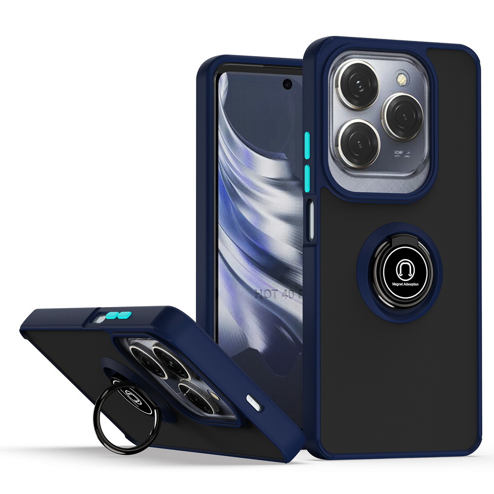 Rotatable bracket Phone case for Infinix 40 Pro 40i 30 Play NFC 30i 20 20s 12 12i 11 11S 10 Car Holder Finger Ring Cover
