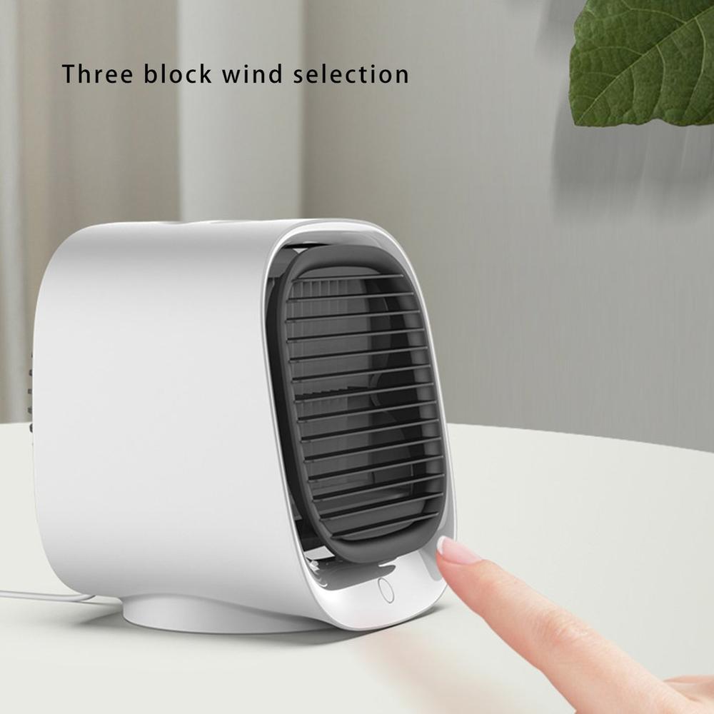 4- i -1 mini klimaanlæg luftfugter til hjemmet multifunktionsrenser usb desktop luftkøler ventilator med vandtank arctic air