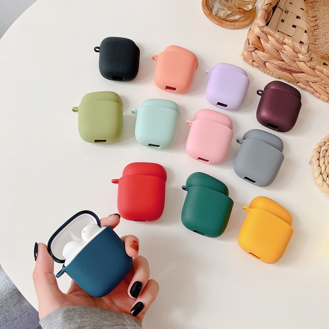 Funda para auriculares Baseus W04 TWS, cubierta de auriculares mate de Color sólido a la para Baseus W04 Pro, carcasa dura para auriculares PC con gancho
