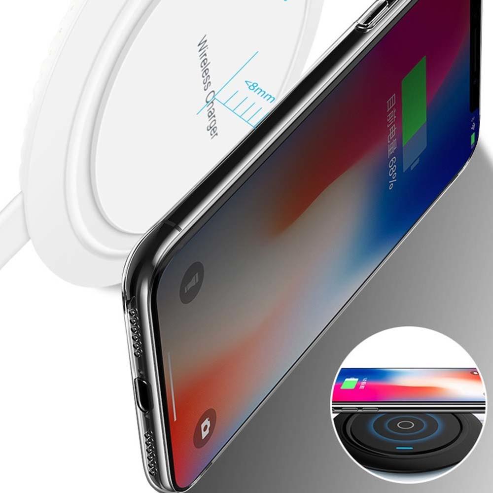 10w qi draadloze oplader voor de ipod x/xs max  xr 8 plus draadloos oplaadpad met ventilatieopeningen voor de  s9 s10+  note 9 8
