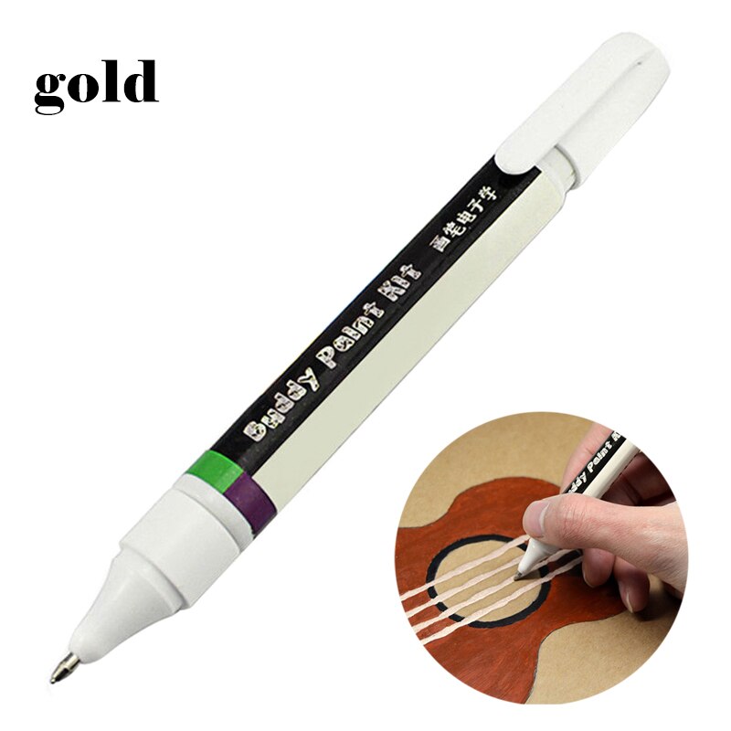 Neue 1 Stck Leitfähigen DIY Tinte Stift Trockenen Schnelle Elektronische Schaltung Ziehen Sofort Werkzeug Blumigen DOM668: Gold