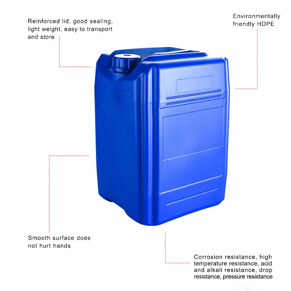 20L 25L Gas Fuel Tank Portable Spare Plastic Petrol Tanks Gasoline Oil Container Fuel-jugs Blue Car Accessories