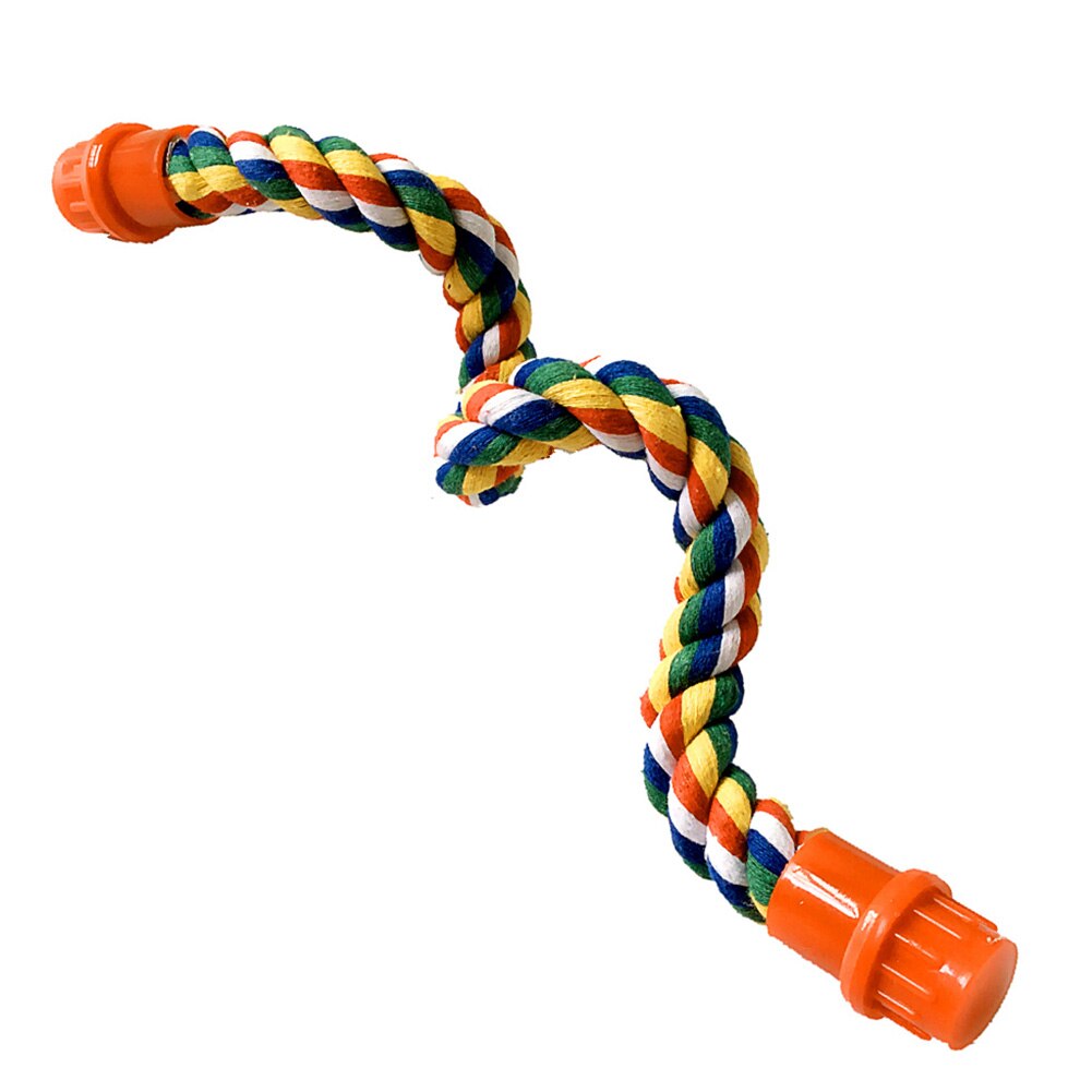 Support pour oiseaux de compagnie 40/55/80cm, Cage suspendue en corde de coton, jouet à mâcher d&#39;escalade: 55cm